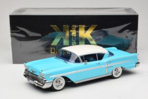 Chevrolet Bel Air Impala Coupe Turkoosi & Kermanvärinen KK-Scale 1:18 KKDC181593 Metalli — kuva 6 / 6