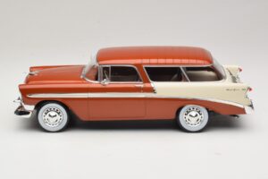 Chevrolet Bel Air Nomad Ruskea Metallinen & Kermanvärinen KK-Scale 1:18 KKDC181294 Metalli — kuva 3 / 6