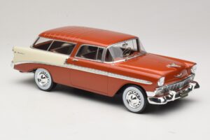 Chevrolet Bel Air Nomad Ruskea Metallinen & Kermanvärinen KK-Scale 1:18 KKDC181294 Metalli — kuva 4 / 6
