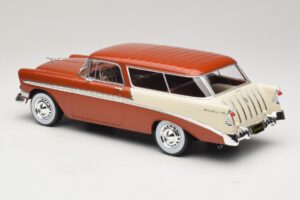 Chevrolet Bel Air Nomad Ruskea Metallinen & Kermanvärinen KK-Scale 1:18 KKDC181294 Metalli — kuva 5 / 6