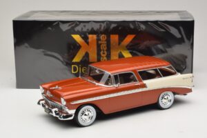 Chevrolet Bel Air Nomad Ruskea Metallinen & Kermanvärinen KK-Scale 1:18 KKDC181294 Metalli — kuva 6 / 6