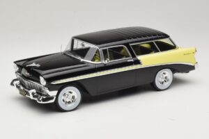 Chevrolet Bel Air Nomad Custom Musta & Vaaleankeltainen KK-Scale 1:18 Chevrolet Bel Air Nomad Custom Musta & Vaaleankeltainen KK-Scale 1:18 KKDC181293 Metalli