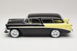 Chevrolet Bel Air Nomad Custom Musta & Vaaleankeltainen KK-Scale 1:18 KKDC181293 Metalli — kuva 3 / 6