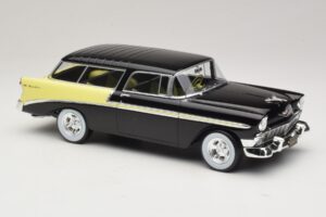 Chevrolet Bel Air Nomad Custom Musta & Vaaleankeltainen KK-Scale 1:18 KKDC181293 Metalli — kuva 4 / 6