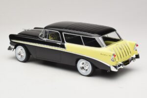 Chevrolet Bel Air Nomad Custom Musta & Vaaleankeltainen KK-Scale 1:18 KKDC181293 Metalli — kuva 5 / 6