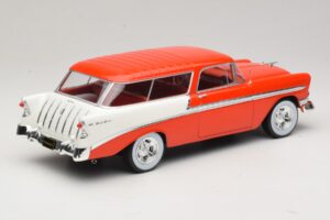 Chevrolet Bel Air Nomad Custom Vaalea Punainen & Valkoinen KK-Scale 1:18 KKDC181291 Metalli — kuva 2 / 6