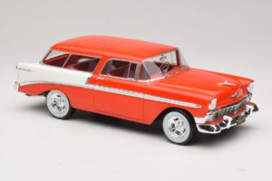 Chevrolet Bel Air Nomad Custom Vaalea Punainen & Valkoinen KK-Scale 1:18 KKDC181291 Metalli — kuva 4 / 6