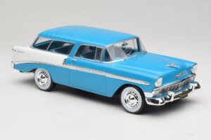 Chevrolet Bel Air Nomad Turkoosi & Valkoinen KK-Scale 1:18 KKDC181292 Metalli — kuva 4 / 6