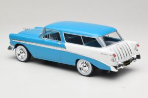 Chevrolet Bel Air Nomad Turkoosi & Valkoinen KK-Scale 1:18 KKDC181292 Metalli — kuva 5 / 6