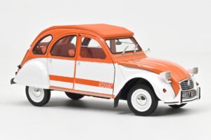Citroen 2CV Spot Oranssi & Valkoinen Norev 1:18 181473 Metalli — kuva 2 / 3