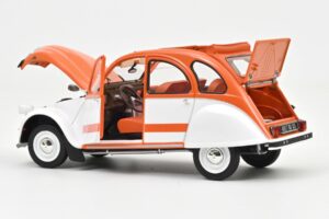 Citroen 2CV Spot Oranssi & Valkoinen Norev 1:18 181473 Metalli — kuva 3 / 3