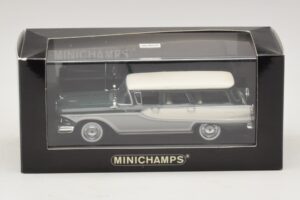 Edsel Bermuda Farmariauto Tummanvihreä Valkoinen Minichamps 1:43 400082013 Metalli — kuva 5 / 5