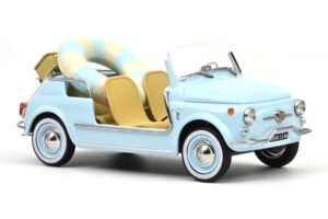 Fiat 500 Jolly Sininen Norev 1:18 187793 Metalli