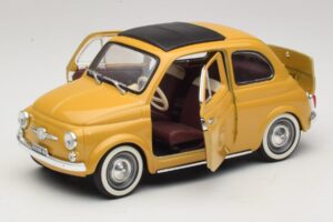 Fiat 500 Keltainen Solido 1:18 8042 Metalli — kuva 2 / 8