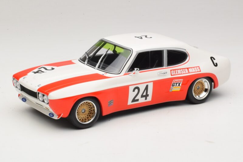Ford Capri RS 2600 #24 D. Glemser / J. Mass 9 Hours of Kyalami Class Winner 1971 Minichamps 1:18 155718509 Metalli