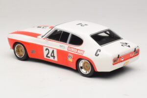 Ford Capri RS 2600 #24 D. Glemser / J. Mass 9 Hours of Kyalami Class Winner 1971 Minichamps 1:18 155718509 Metalli — kuva 5 / 6