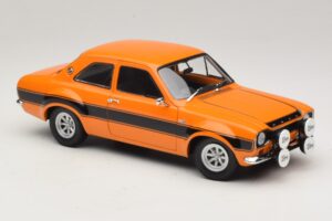 Ford Escort Mk1 RS1600 AVO Oranssi Mustilla Raidoilla Minichamps 1:18 100688104 Metalli — kuva 6 / 8