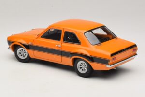Ford Escort Mk1 RS1600 AVO Oranssi Mustilla Raidoilla Minichamps 1:18 100688104 Metalli — kuva 7 / 8