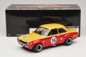 Ford Escort Mk1 TC #36 F. Gardner / D. Glemser Grand Prix der Tourenwagen 1968 Minichamps 1:18 100688136 Metalli — kuva 8 / 8