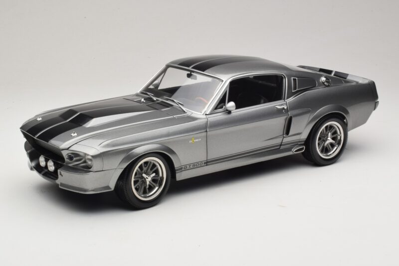 Ford Mustang Shelby GT500 Eleanor Harmaa Metallinen & Musta KK-Scale 1:12 KKDC120171 Metalli