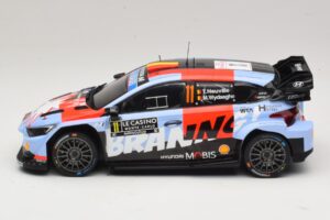 Hyundai i20 N Rally1 #11 T. Neuville / M. Wydaeghe Rally Monte Carlo 2026 IXO 1:18 18RMC270B Metalli — kuva 3 / 6