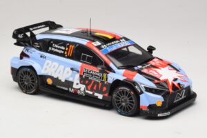 Hyundai i20 N Rally1 #11 T. Neuville / M. Wydaeghe Rally Monte Carlo 2026 IXO 1:18 18RMC270B Metalli — kuva 4 / 6