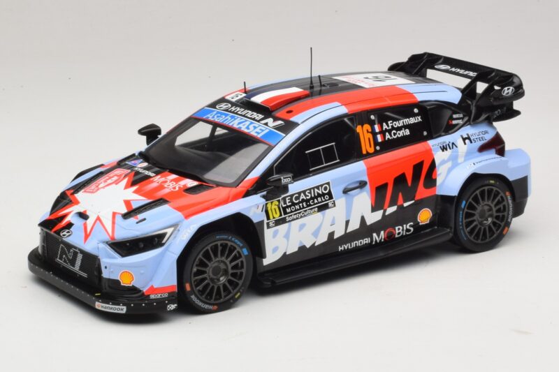 Hyundai i20 N Rally1 #16 A. Fourmaux / A. Coria Rally Monte Carlo 2026 IXO 1:18 18RMC270A Metalli
