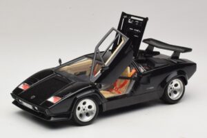 Lamborghini Countach 5000 Quattrovalvole Musta Bburago 1:18 3337 Metalli — kuva 2 / 8