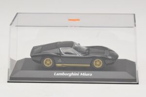 Lamborghini Miura P400 Musta Maxichamps 1:43 940103000 Metalli — kuva 4 / 5