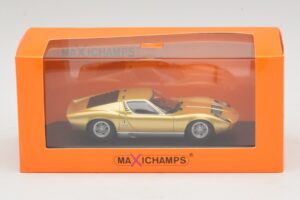 Lamborghini Miura P400 Kulta Maxichamps 1:43 940103002 Metalli — kuva 5 / 5