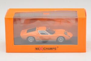 Lamborghini Miura P400 Oranssi Maxichamps 1:43 940103001 Metalli — kuva 5 / 5