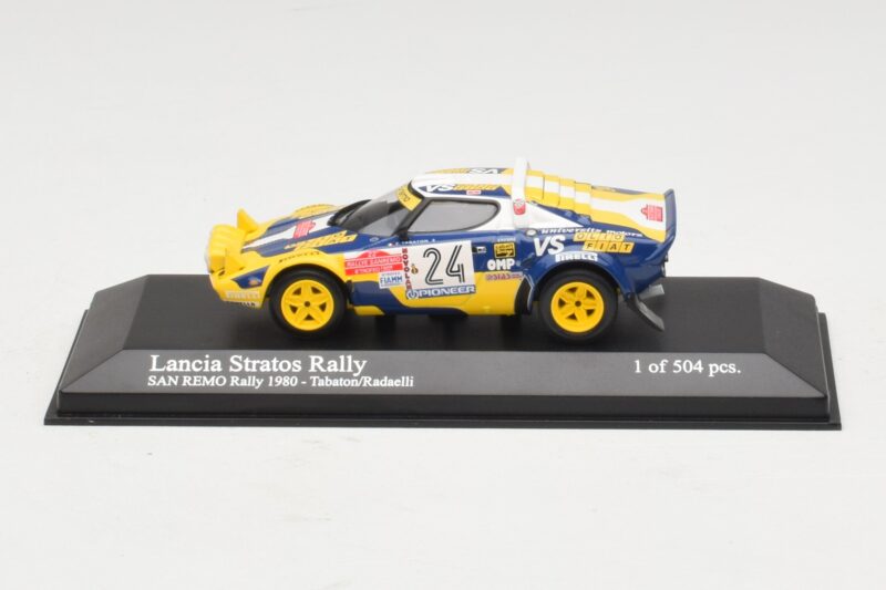 Lancia Stratos Rally #24 F. Tabaton / Radaelli San Remo Rally 1980 Minichamps 1:43 430801224 Metalli