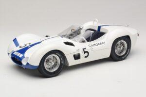 Maserati Tipo 61 #5 Camoradi S. Moss / D. Gurney 1000km Nurburgring Winner 1960 Minichamps 1:12 Maserati Tipo 61 #5 Camoradi S. Moss / D. Gurney 1000km Nurburgring Winner 1960 Minichamps 1:12 120601205 Metalli