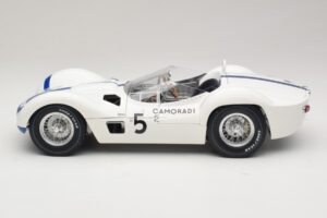 Maserati Tipo 61 #5 Camoradi S. Moss / D. Gurney 1000km Nurburgring Winner 1960 Minichamps 1:12 120601205 Metalli — kuva 4 / 8