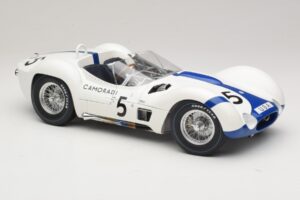 Maserati Tipo 61 #5 Camoradi S. Moss / D. Gurney 1000km Nurburgring Winner 1960 Minichamps 1:12 120601205 Metalli — kuva 6 / 8