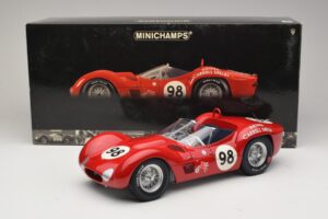 Maserati Tipo 61 #98 C. Shelby Times Mirror GP For Sportscars 1960 Minichamps 1:12 120601298 Metalli — kuva 8 / 8