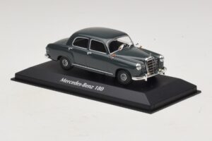 Mercedes 180 W120 Harmaa Maxichamps 1:43 940033100 Metalli — kuva 3 / 5