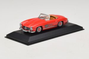Mercedes 300 SL W198 Punainen Ruskealla Sisustalla Minichamps 1:43 MB009 Metalli — kuva 2 / 5