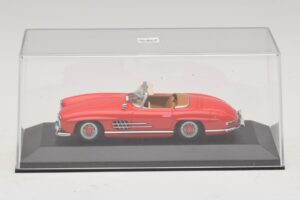 Mercedes 300 SL W198 Punainen Ruskealla Sisustalla Minichamps 1:43 MB009 Metalli — kuva 4 / 5