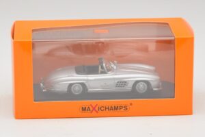 Mercedes 300 SL W198 Roadster Hopea Maxichamps 1:43 940039030 Metalli — kuva 5 / 5