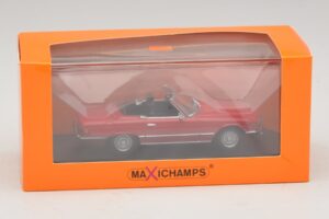 Mercedes 350 SL R107 Punainen Maxichamps 1:43 940033432 Metalli — kuva 5 / 5