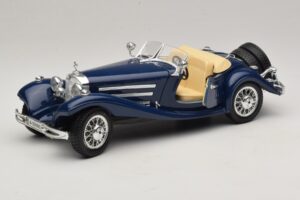 Mercedes 500K Roadster Sininen Bburago 1:20 3070 Metalli — kuva 2 / 8