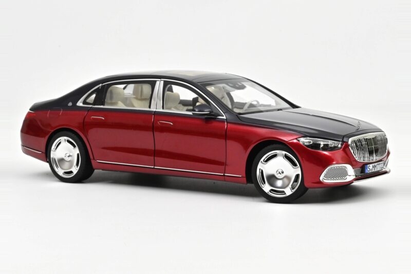 Mercedes Maybach S680 Z223 Nautical Blue & Patagonia Red Norev 1:18 183919 Metalli