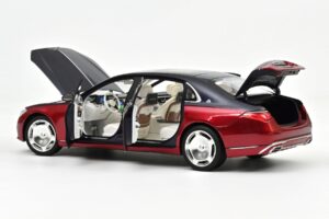 Mercedes Maybach S680 Z223 Nautical Blue & Patagonia Red Norev 1:18 183919 Metalli — kuva 2 / 2