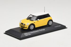 Mini Cooper One R50 Aero-paketilla Keltainen Minichamps 1:43 431138274 Metalli — kuva 2 / 4