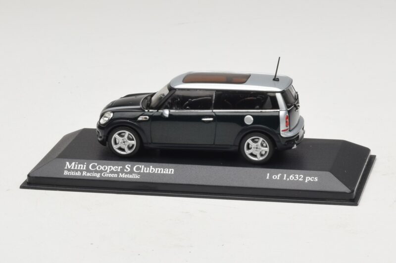 Mini Cooper S Clubman R55 Vihreä Hopea Minichamps 1:43 431138670 Metalli