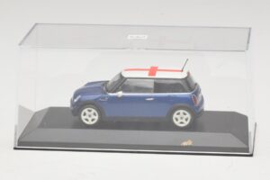 Mini Cooper S R53 Sininen Englannin Lipulla Minichamps 1:43 MINI012 Metalli — kuva 4 / 5