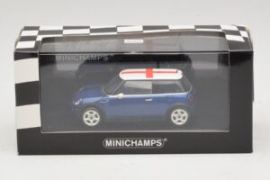 Mini Cooper S R53 Sininen Englannin Lipulla Minichamps 1:43 MINI012 Metalli — kuva 5 / 5