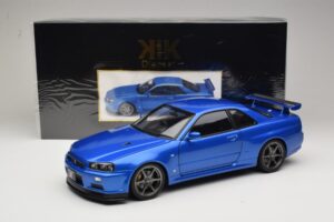 Nissan Skyline GT-R R34 V-Spec II Sininen Metallinen OEM Vanteet KK-Scale 1:12 KKDC120211-1 Metalli — kuva 8 / 8