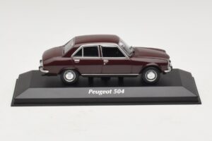 Peugeot 504 Tummanpunainen Maxichamps 1:43 940112500 Metalli